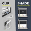 Einfach Montage ohne zu Bohren - Clip´n´Shade Aussenrollo