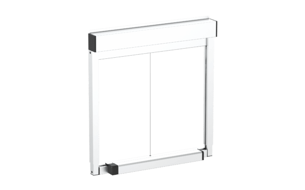 CLIP&#039;N&#039;SHADE external roller blind with mounted motor white