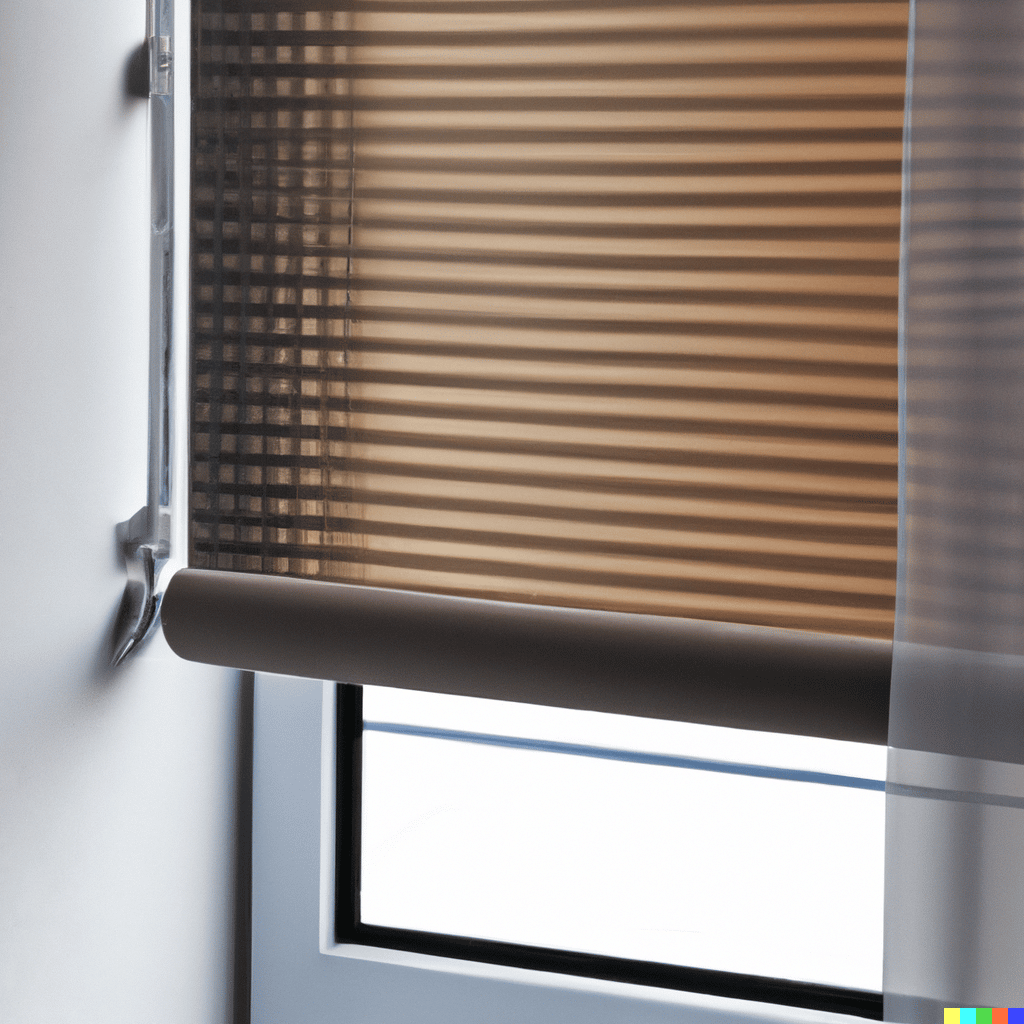 DALL%C2%B7E 2023 02 08 14.38.34 window with a roller blind - 5 Fehler die deine Wohnung zum Kochen bringen!