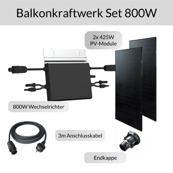 BKW 800W 825Wp - Balkonkraftwerk 800W