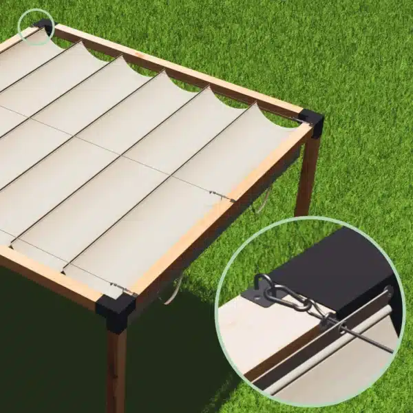 Detailaufnahme Faltmarkise
