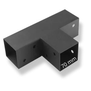 T Eckverbinder Pfostenverbinder 70mm