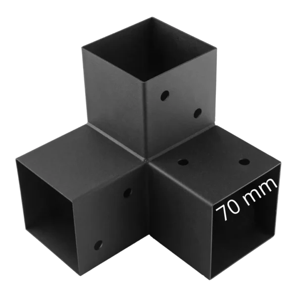 Y corner connector Post connector 70mm