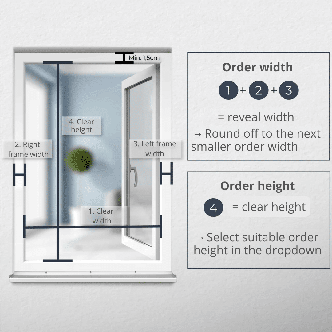 How to measure your window for our external roller blind