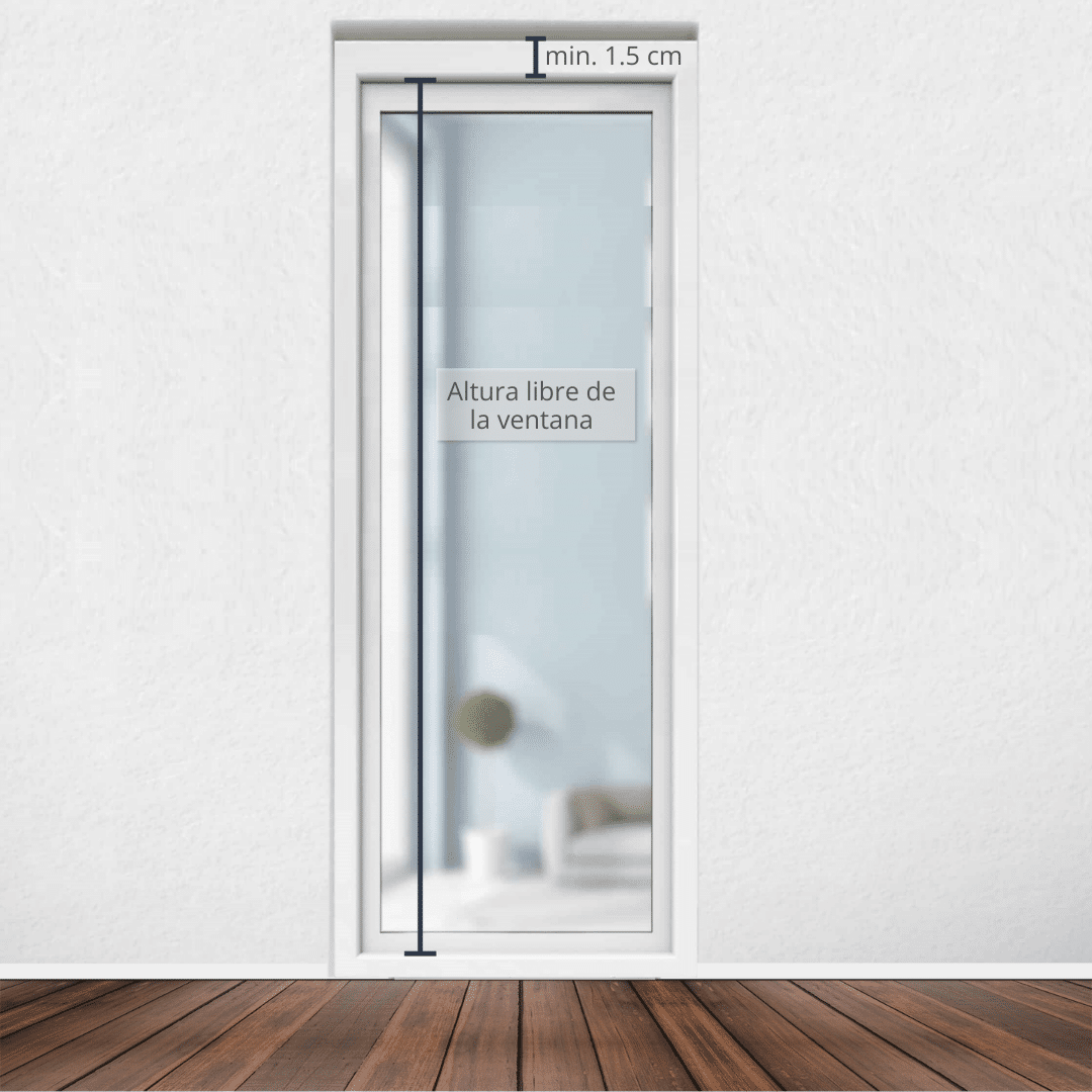 Altura libre de la ventana