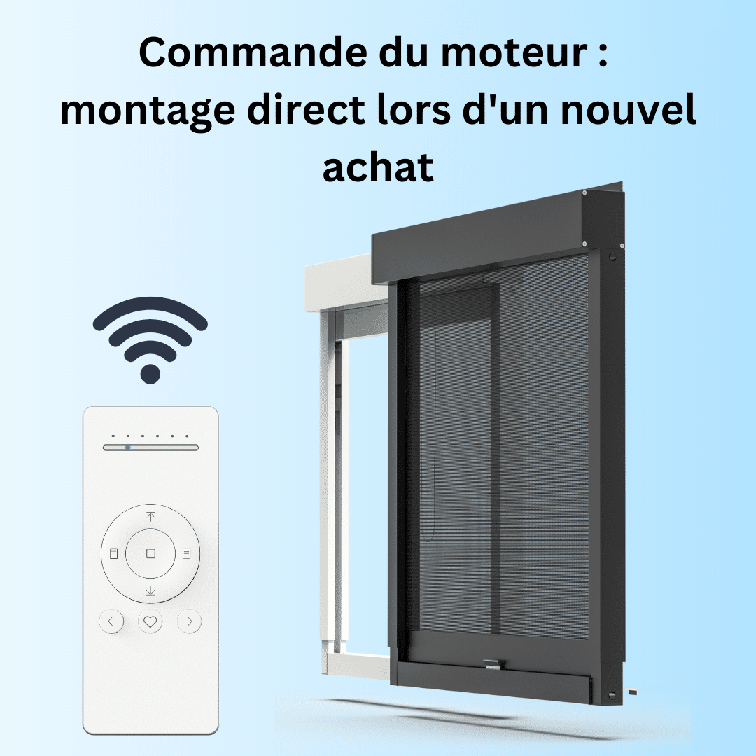 Commande motorisée (montage direct sur store neuf)