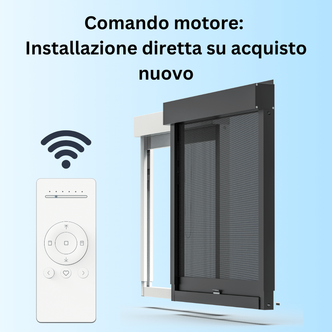 Funzionamento motorizzato (installazione diretta con una nuova tenda a rullo)