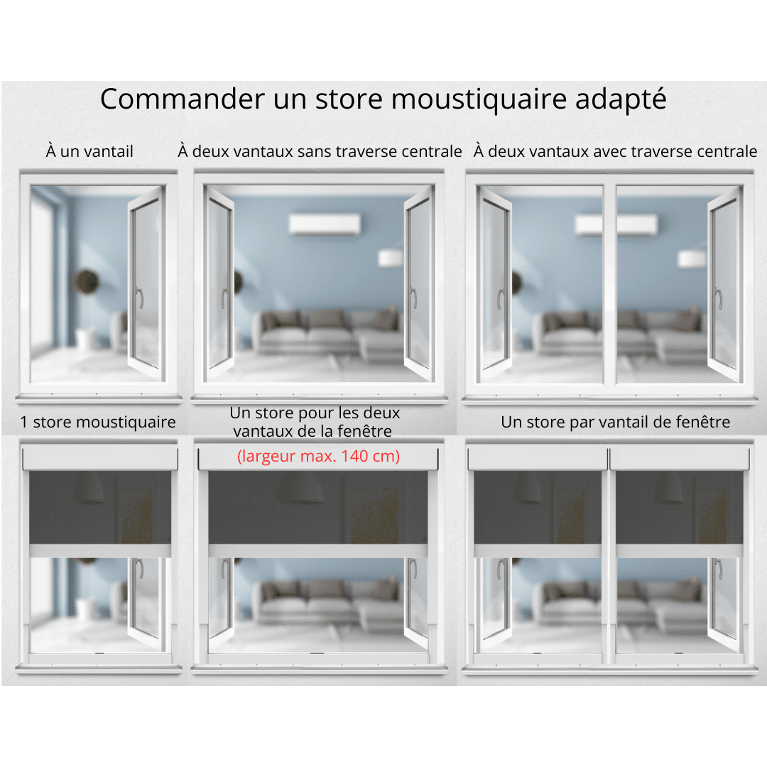 Commander la bonne moustiquaire enroulable sans percer.