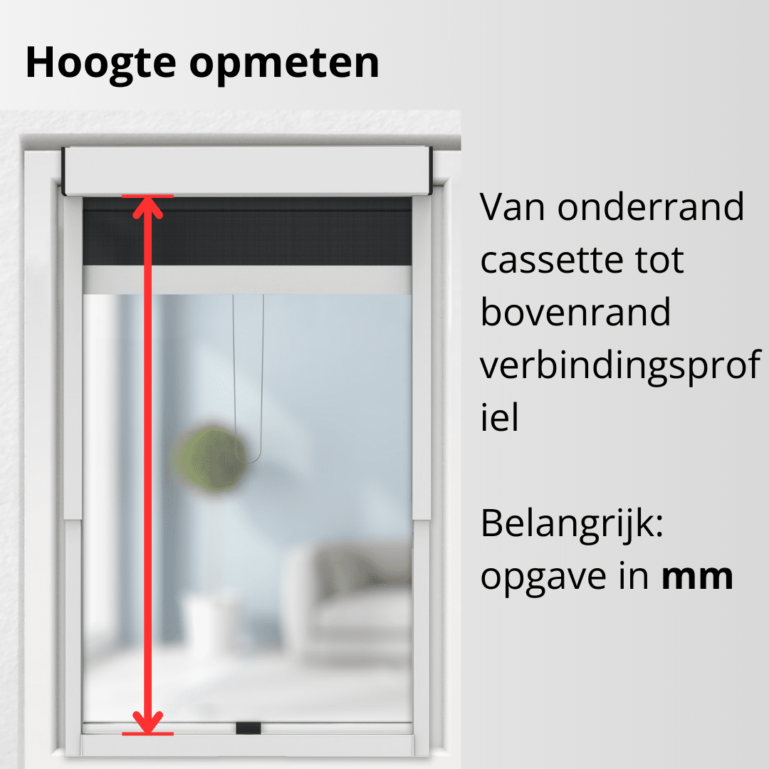Insectenhorren, muggenhorren, vliegenhorren correct opmeten