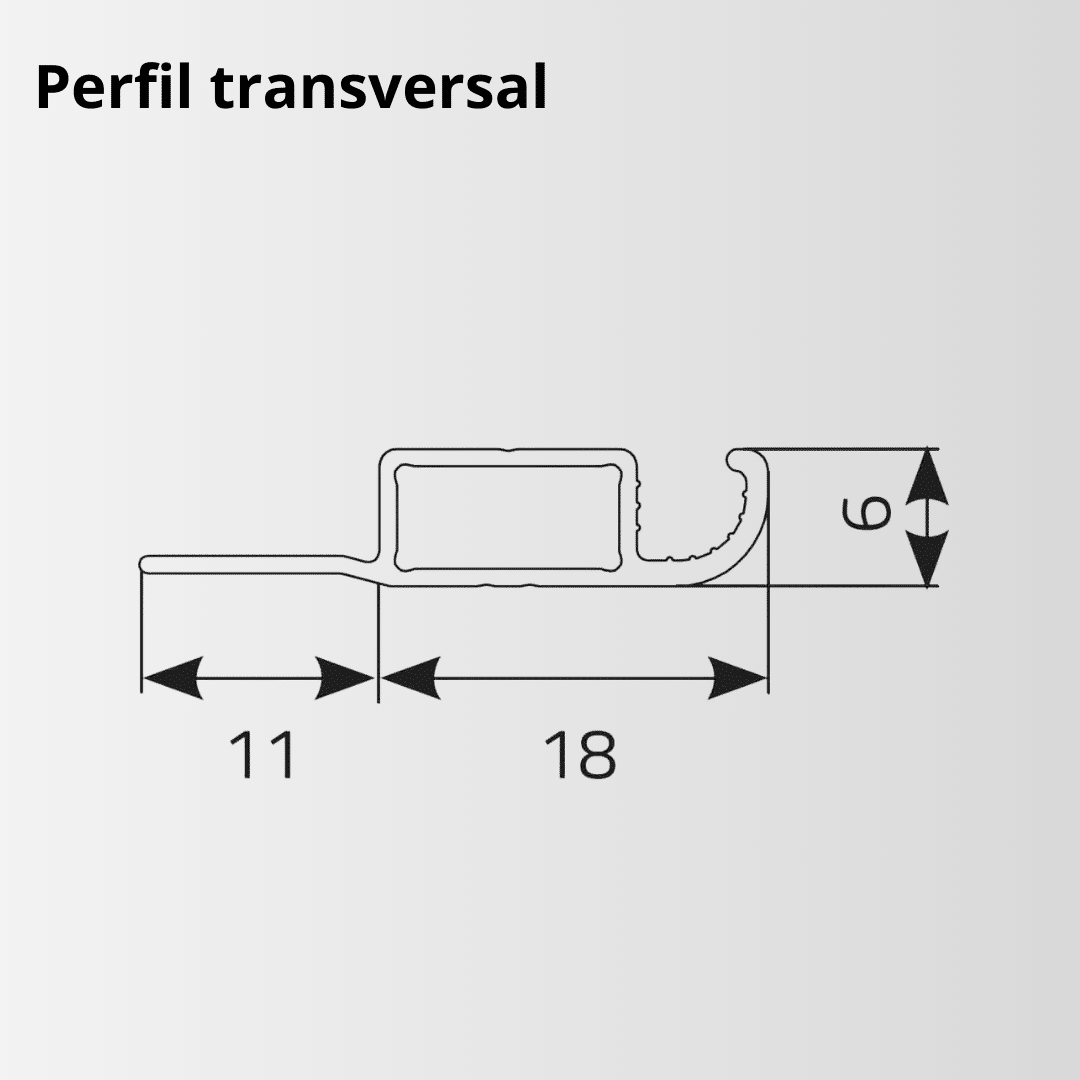 Marco fijo de mosquitera de sección transversal perfilada