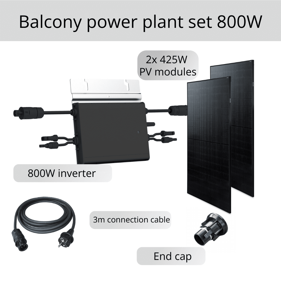 Balcony power station set 800W